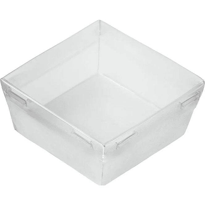 Контейнер бумажный универсальный 300 мл 85*85*85 мм SMART PACK Dome Lid БЕЛЫЙ ForGenika
